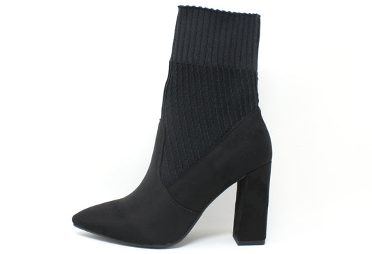 Faux Suede Sock Boots
