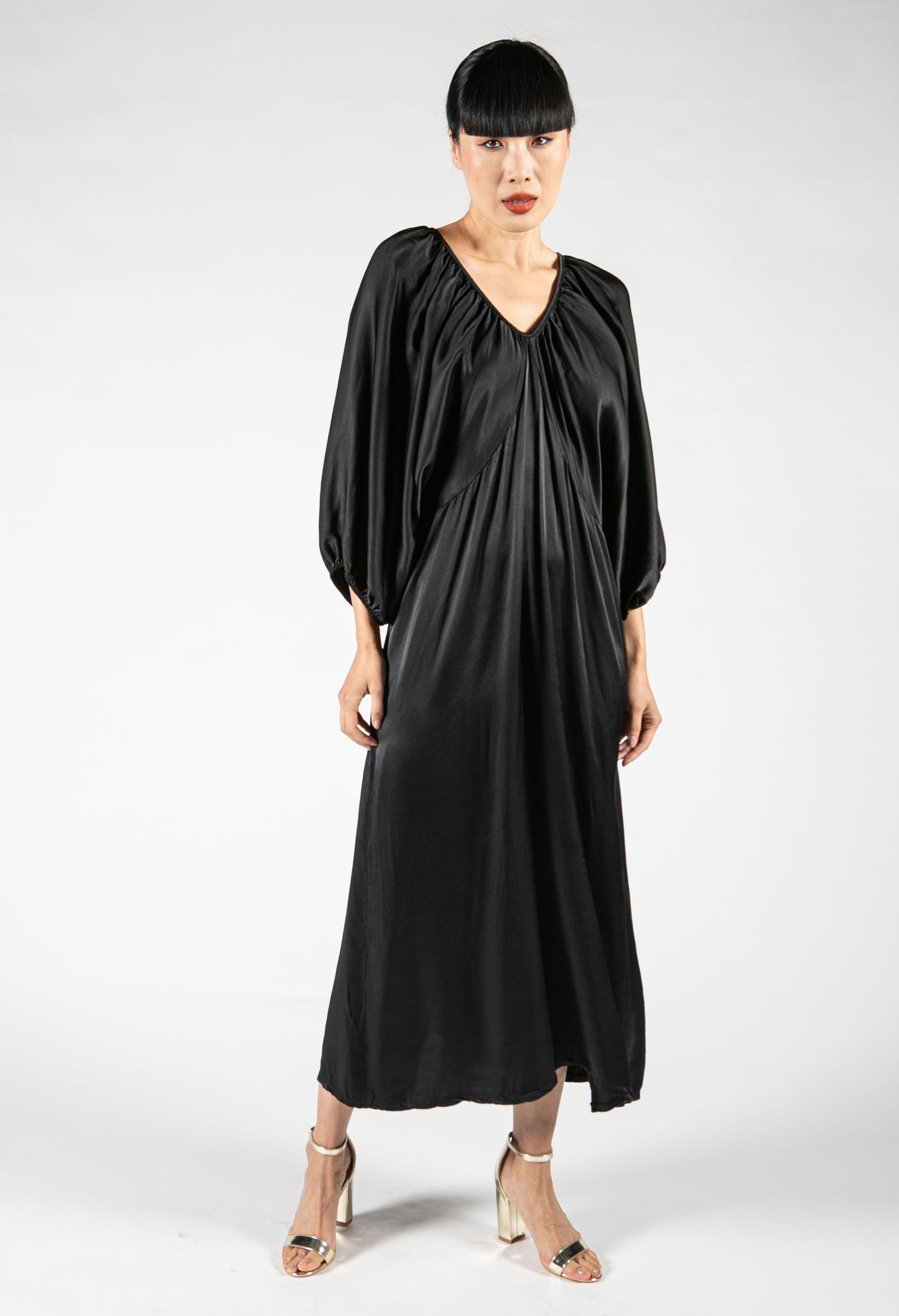 Silk Feeling Maxi Dress