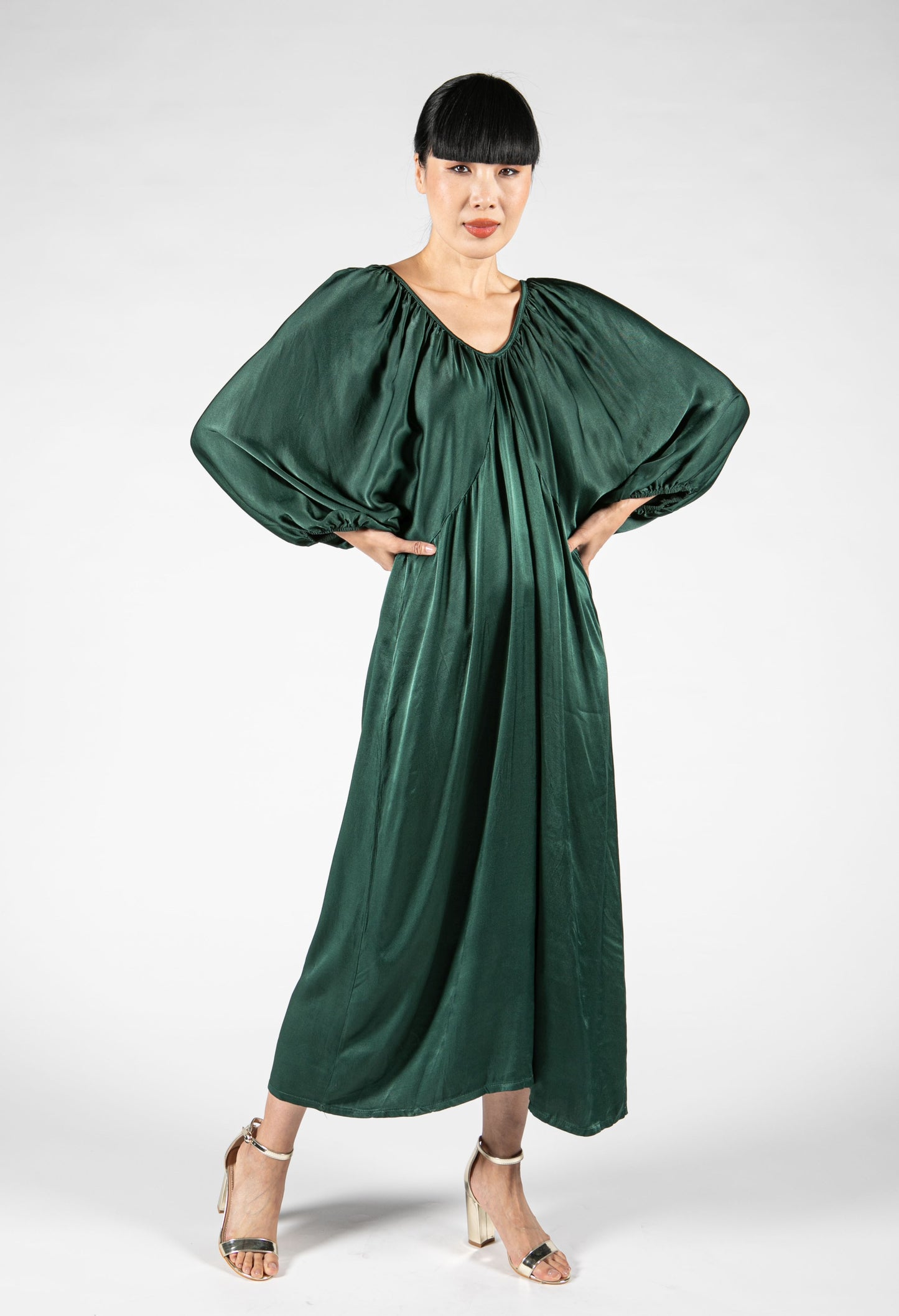 Silk Feeling Maxi Dress