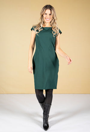 Fitted Panel Detail Dress