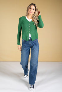 Fine Knit Short Cardigan