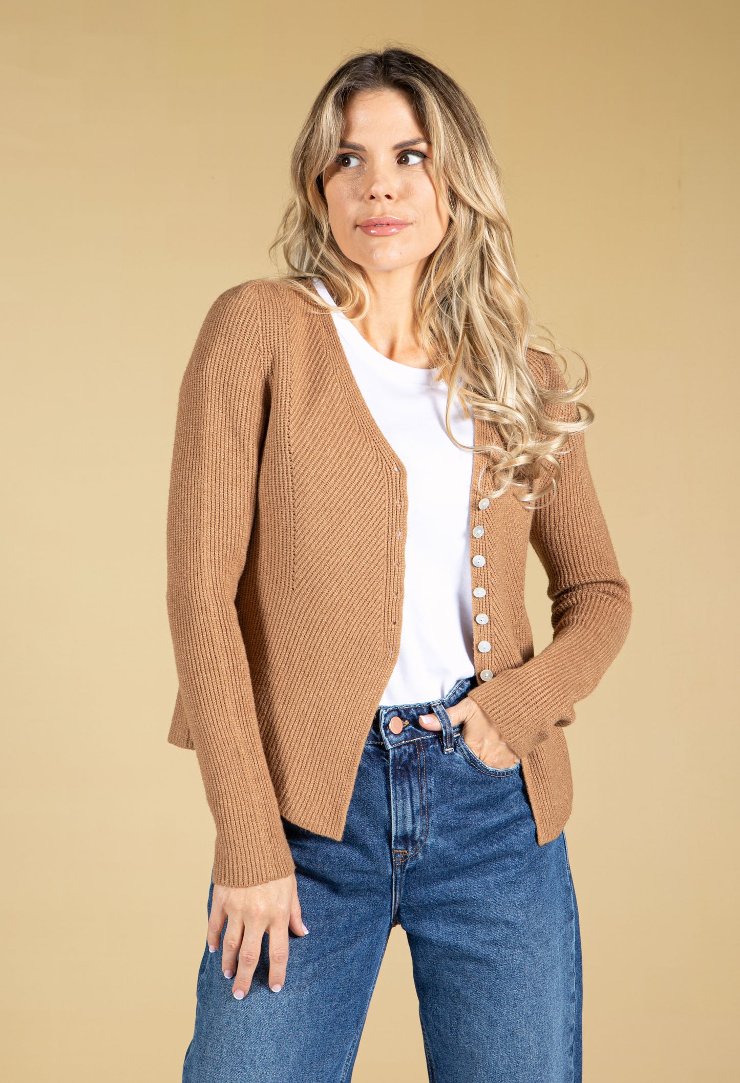Fine Knit Short Cardigan