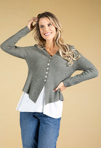 Fine Knit Short Cardigan