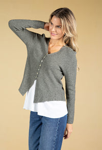 Fine Knit Short Cardigan