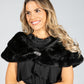 Faux Fur Wrap with Clasp