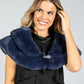 Faux Fur Wrap with Clasp