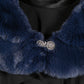 Faux Fur Wrap with Clasp
