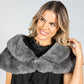 Faux Fur Wrap with Clasp