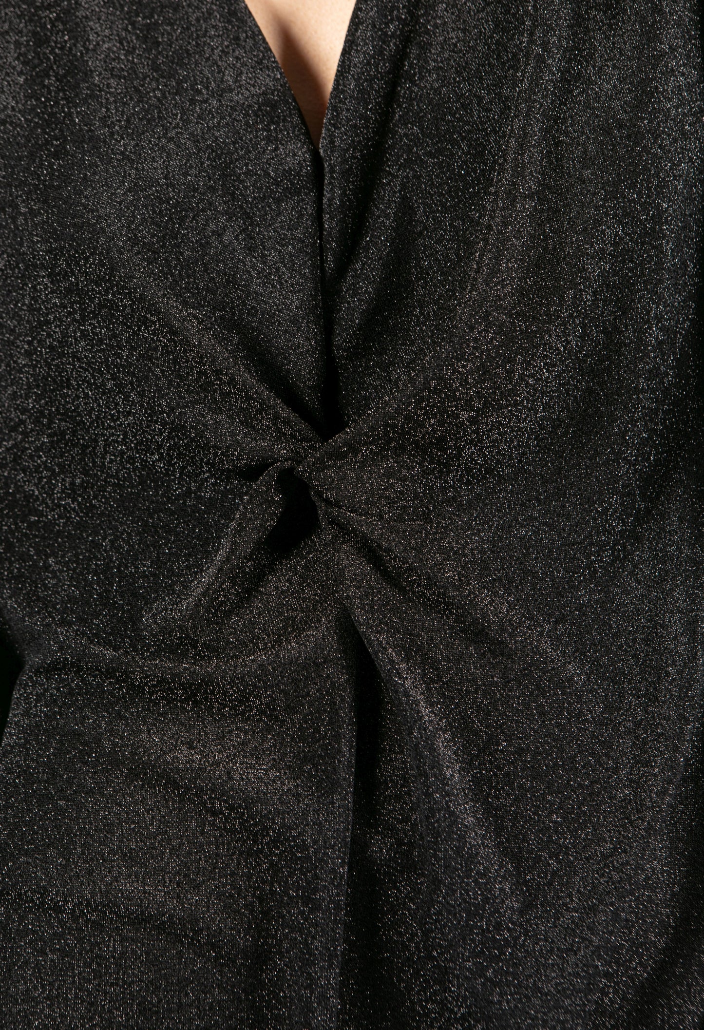 Lurex Knot Detail Dress