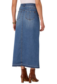 "Ab"solution High Rise Front Slit Skirt with Release Hem