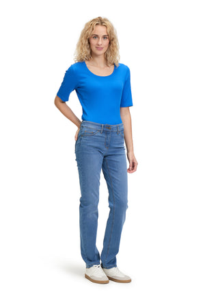 Basic Jeans with Patch Pockets