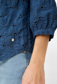 Velia Cotton Embroidered Blouse