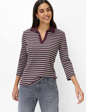 Cleo Ribbed Polo Top