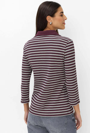 Cleo Ribbed Polo Top