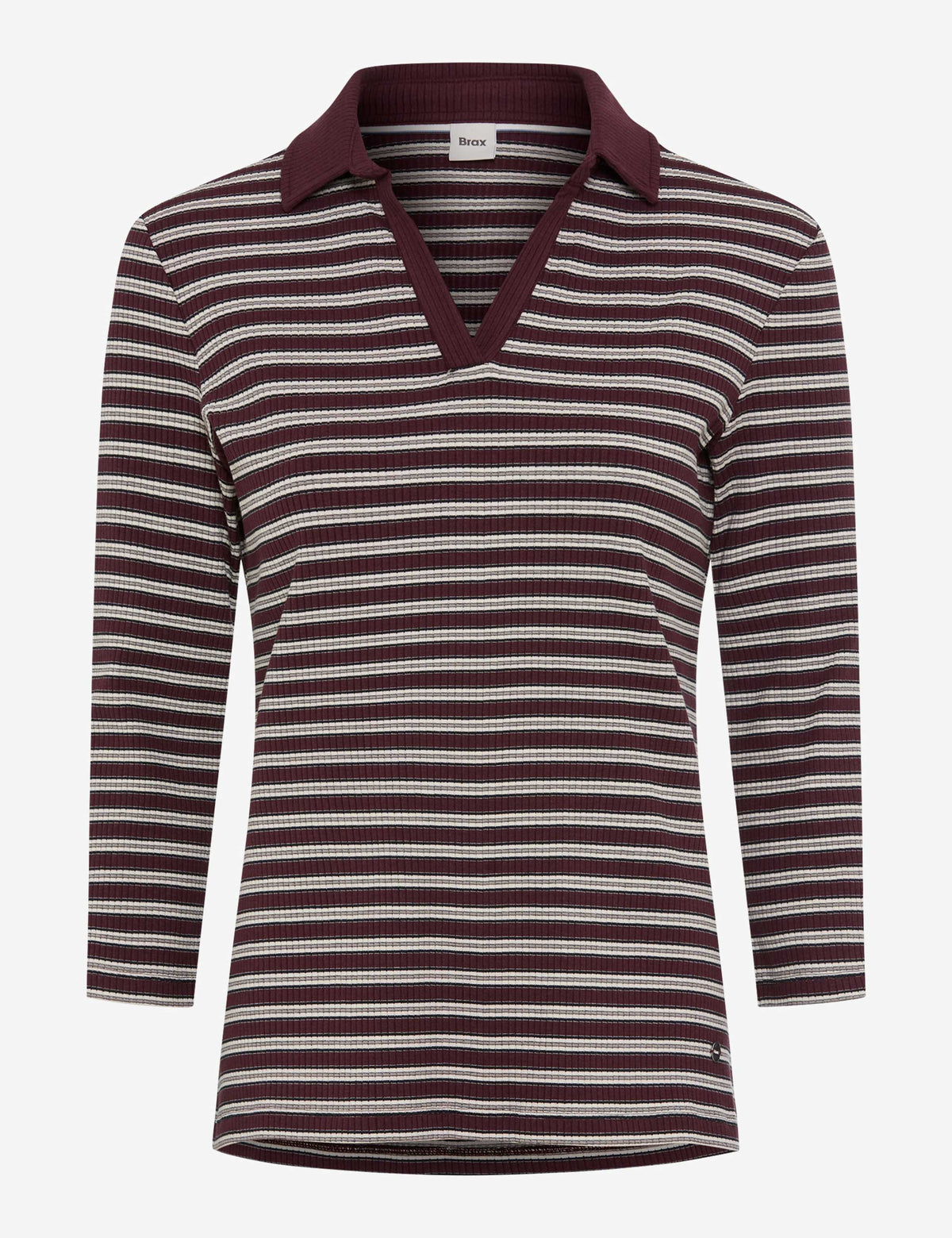 Cleo Ribbed Polo Top