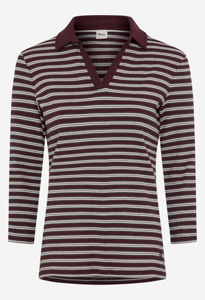 Cleo Ribbed Polo Top