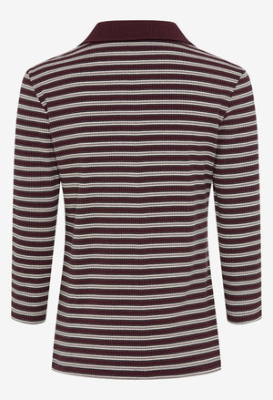 Cleo Ribbed Polo Top