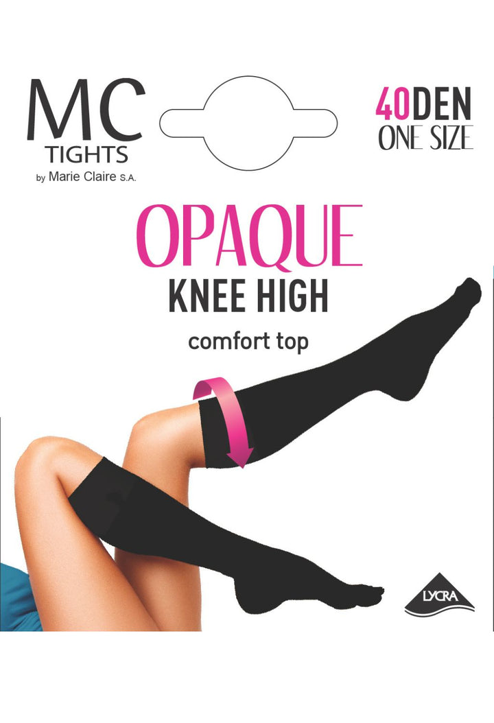 Opaque Knee High Socks