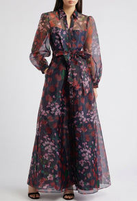 Floral Maxi Shirt Dress