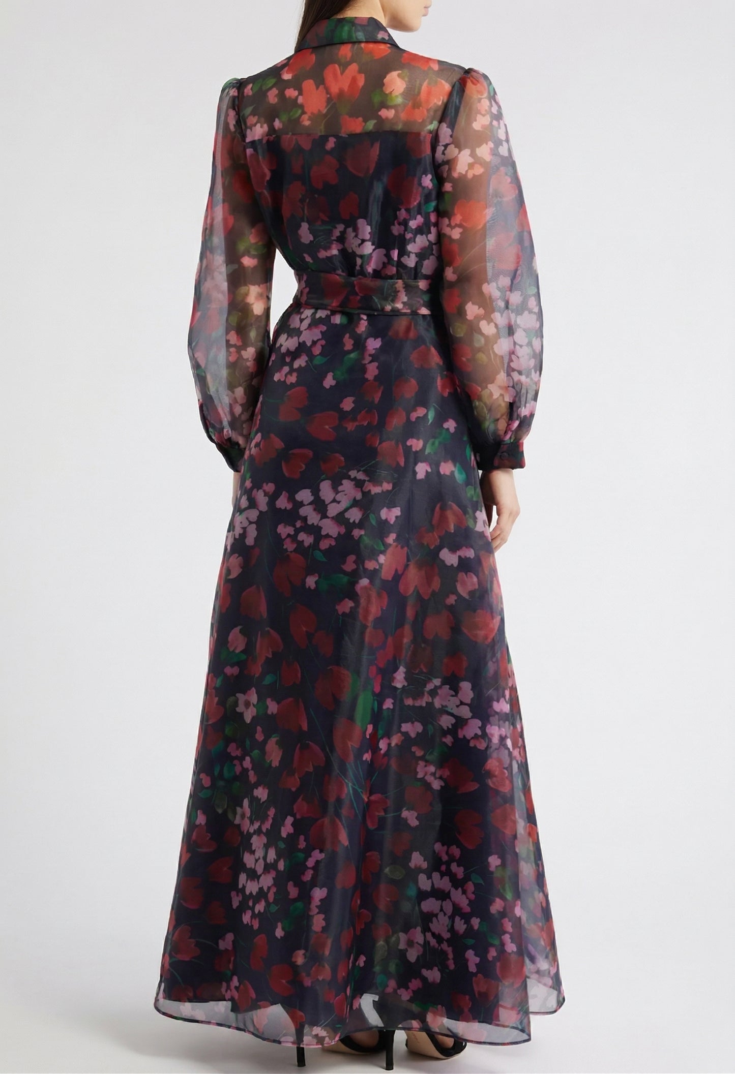 Floral Maxi Shirt Dress