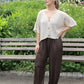 Cropped Knit Cardigan
