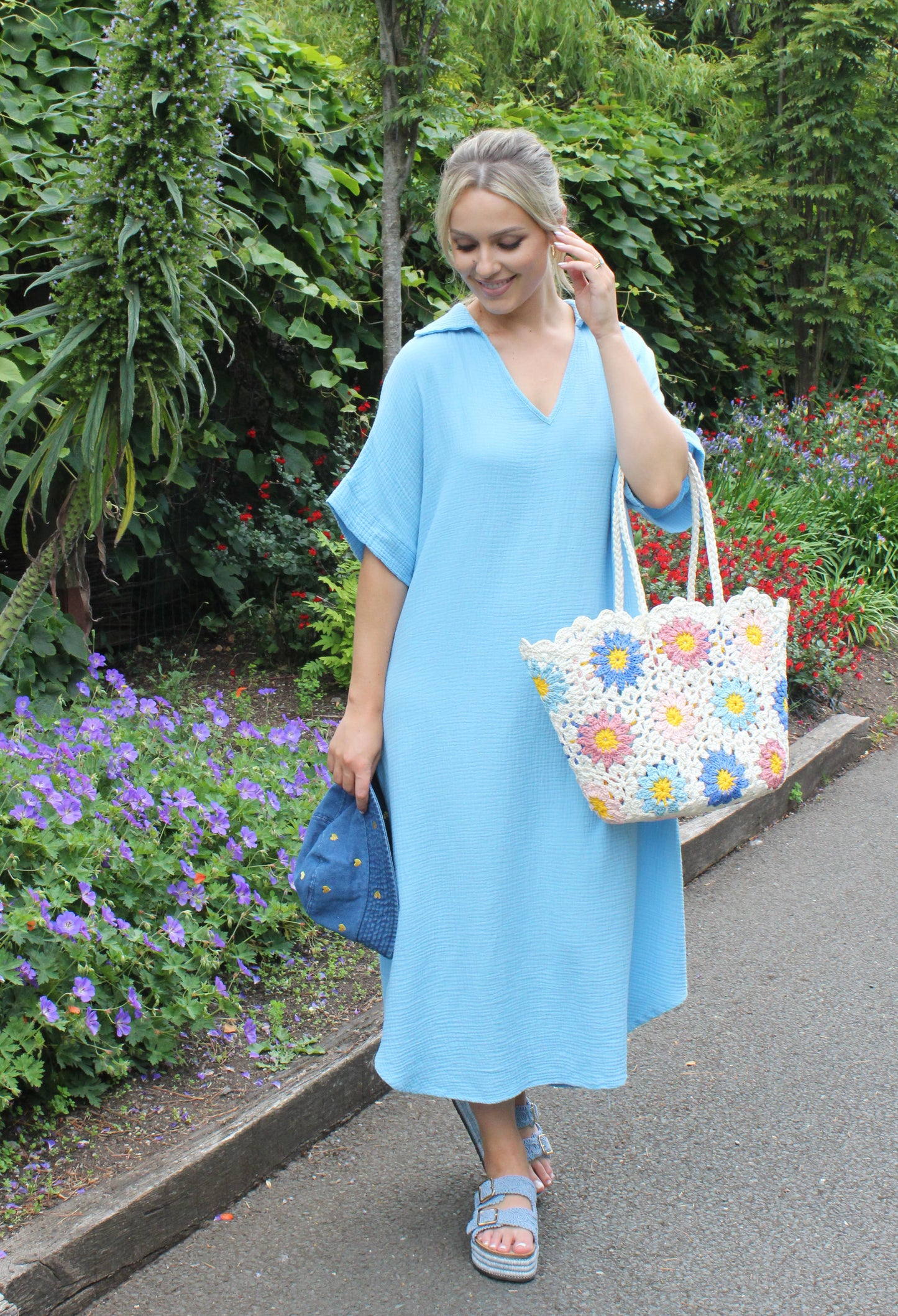 Linen Look Summer Dress