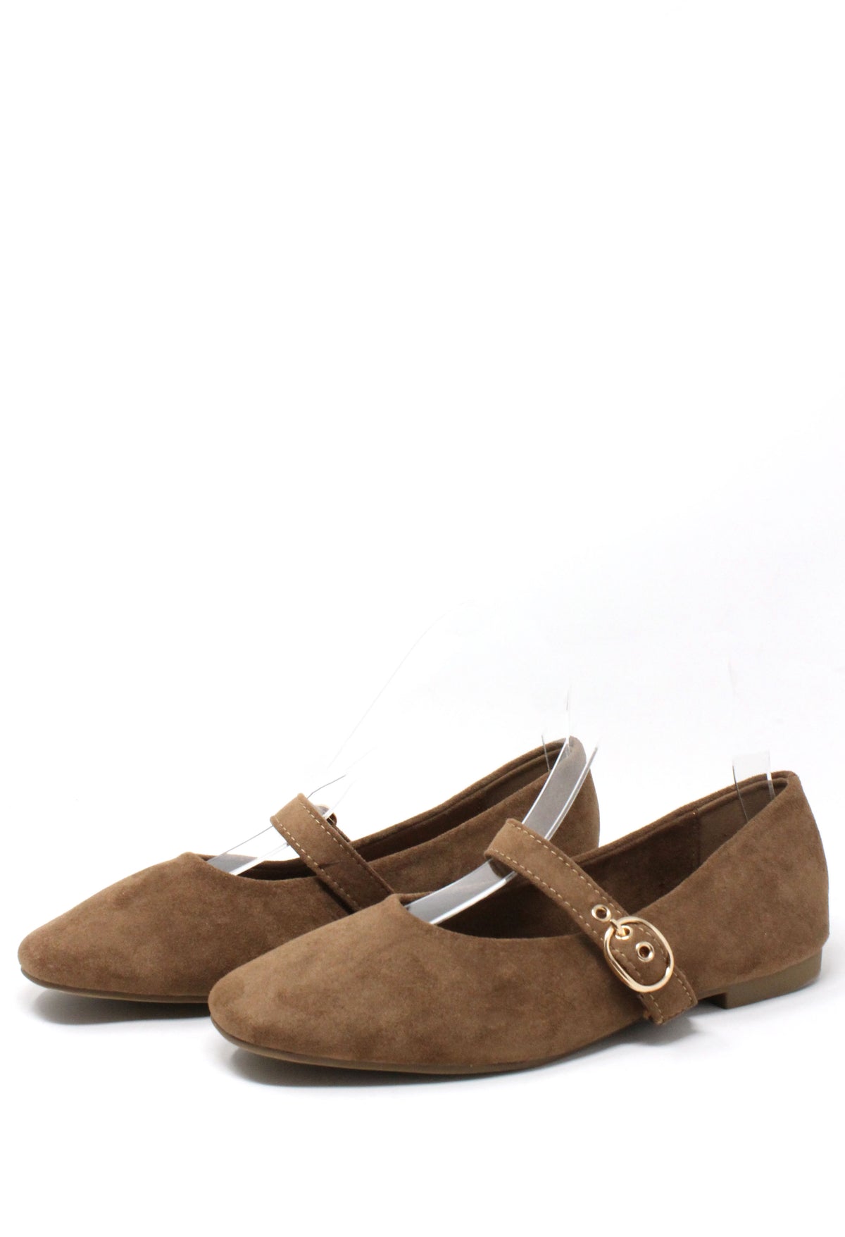 Faux Suede Ballerina