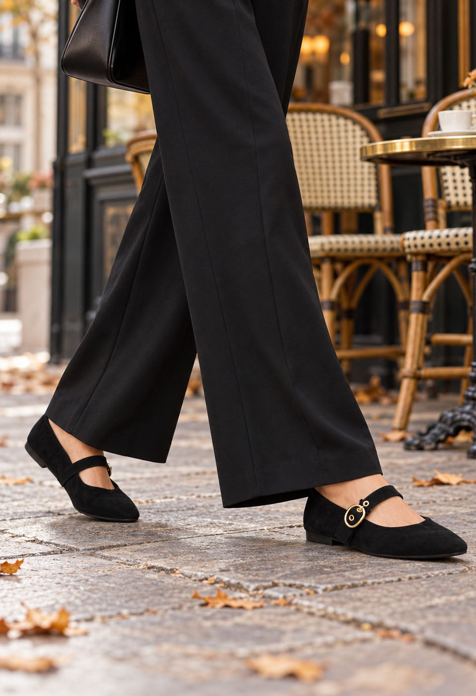 Faux Suede Ballerina