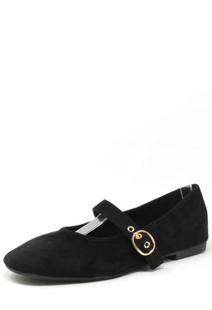 Faux Suede Ballerina