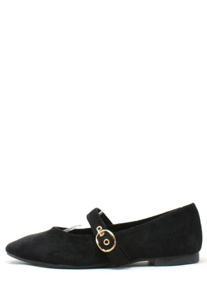 Faux Suede Ballerina