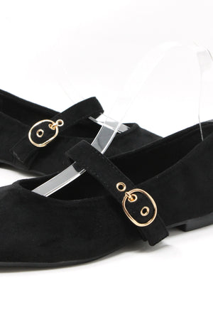 Faux Suede Ballerina