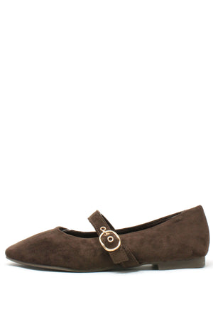 Faux Suede Ballerina