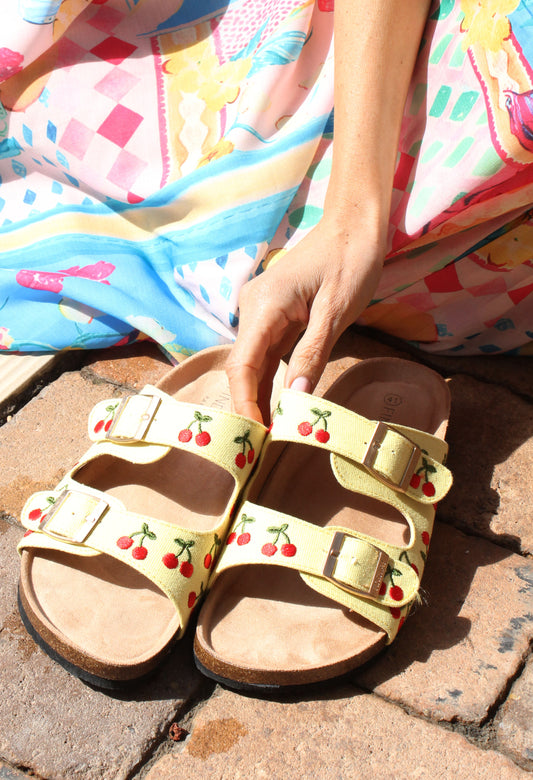 Cherry Double Strap Sandal