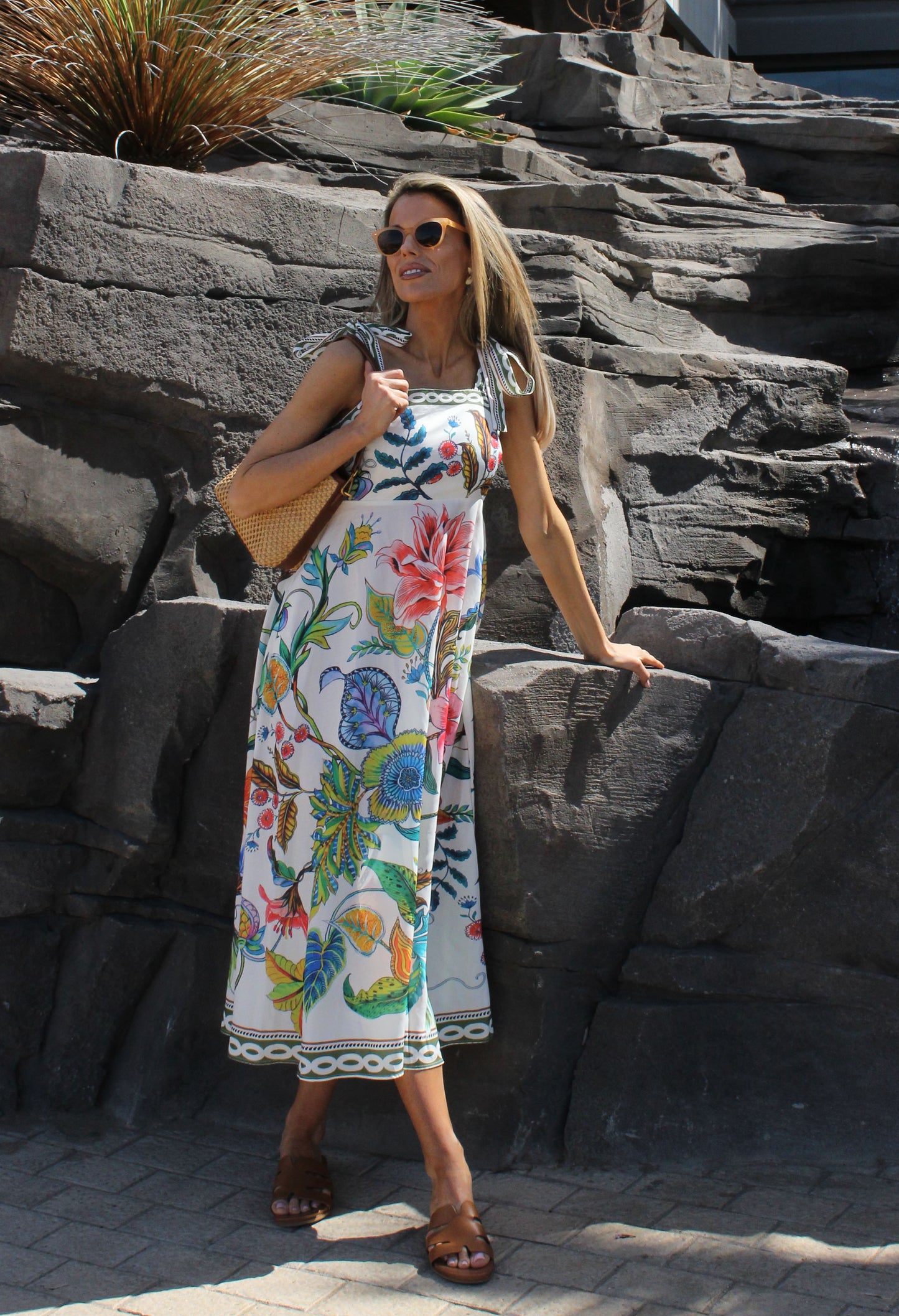 Floral Print Midi Dress