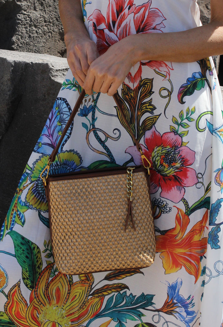 Straw Crossbody Bag