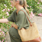 Large Straw Shopper Bag
