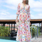 Butterfly Print Midi Dress