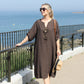 Linen Look Relaxed Dress