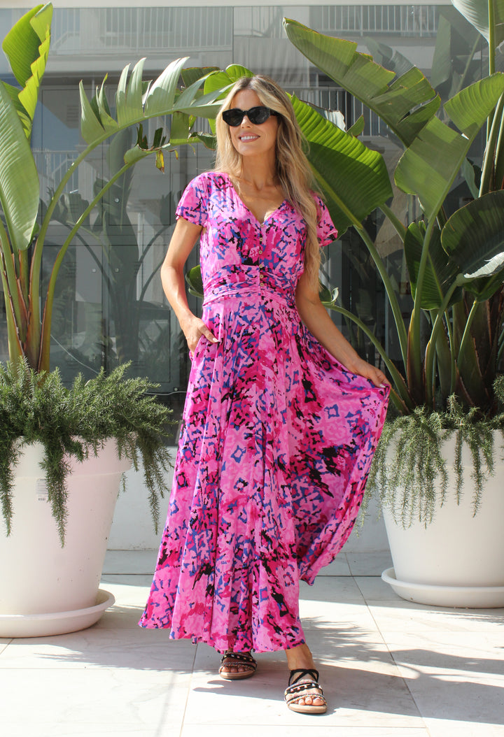 Mirage Print Maxi Dress