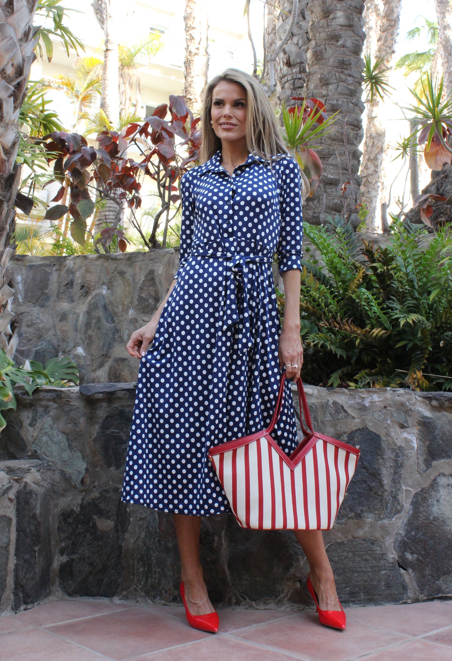 Paulette Polka Dot Dress