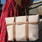 Straw Effect Tote Bag