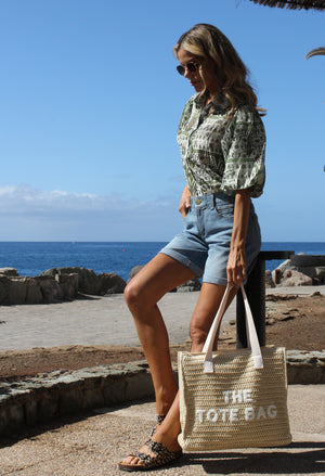 Contrast Tote Bag