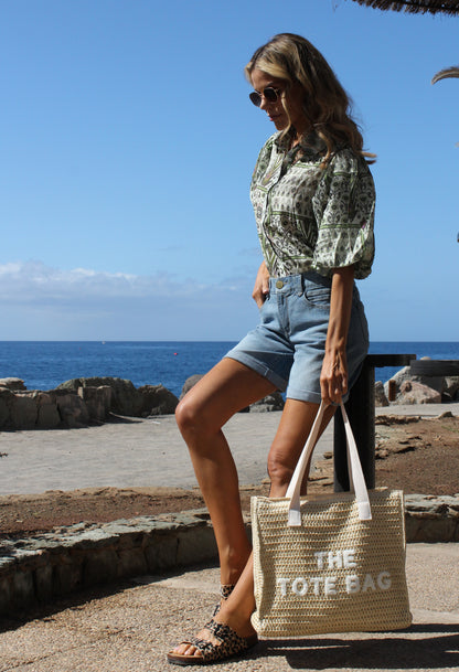 Contrast Tote Bag