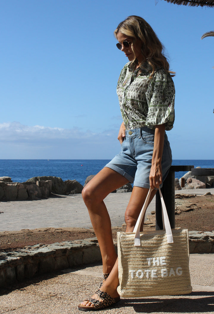 Contrast Tote Bag