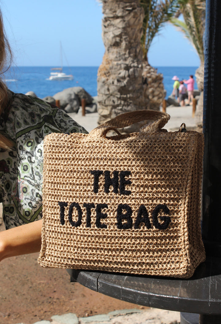 Contrast Crossbody Tote Bag