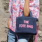 Contrast Crossbody Tote Bag