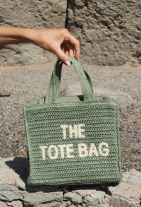Contrast Crossbody Tote Bag