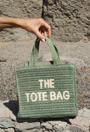 Contrast Crossbody Tote Bag