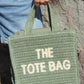 Contrast Crossbody Tote Bag