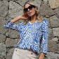 Plage Zebra Print Top